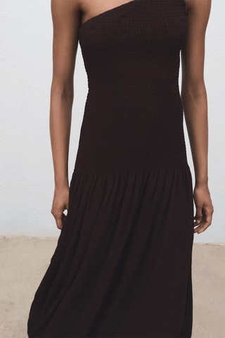 Robe longue - Marron - Marron