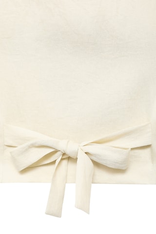 Gilet nœud au dos - Beige