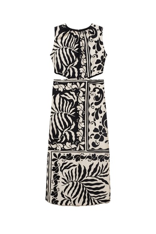 Robe midi cut-out - Noir