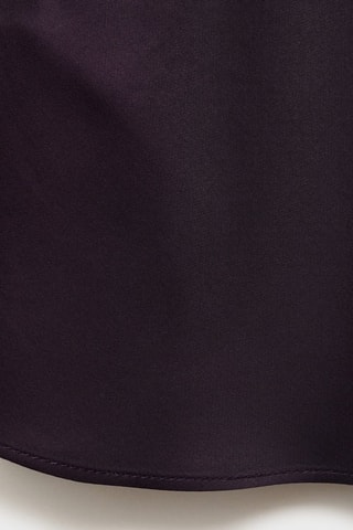 Blouse satin col bénitier - Bordeaux