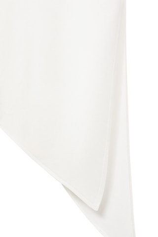 Top satiné asymétrique - Blanc