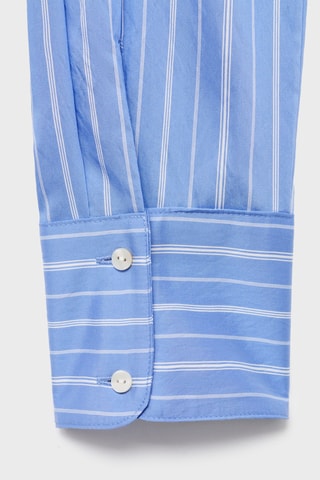 Chemise droite rayures - Bleu