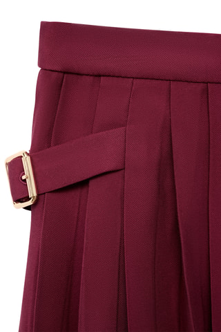 Jupe plissée boucles - Bordeaux