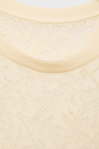 Top maille ajourée - Blanc