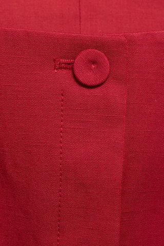 Gilet de costume lin mélangé - Rouge