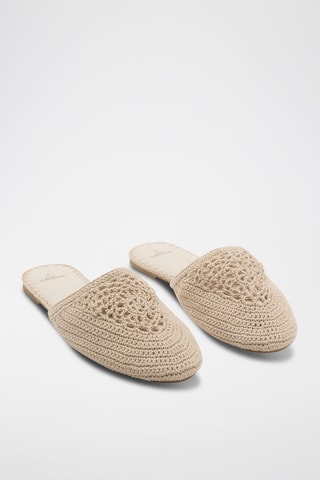 Tennis en coton tressé - Beige