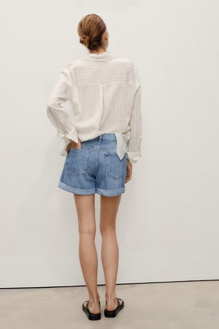 Short Mom80 - Bleu