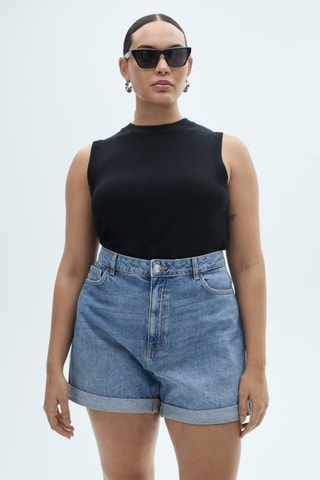 Short Mom80 - Bleu