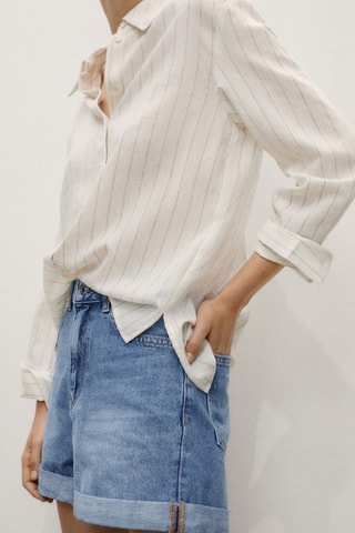 Short Mom80 - Bleu
