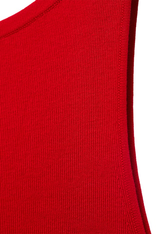 Top maille fine - Rouge