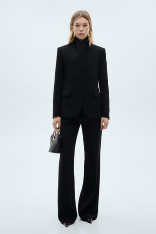 Pantalon de costume wideleg - Noir
