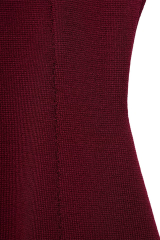 Top maille évasé - Bordeaux