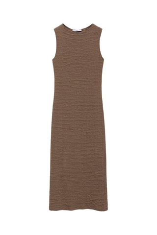 Robe cintrée texturée - Beige