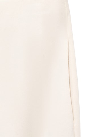 Pantalon droit coton - Écru