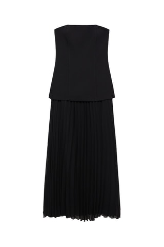 Robe bustier combinée - Noir