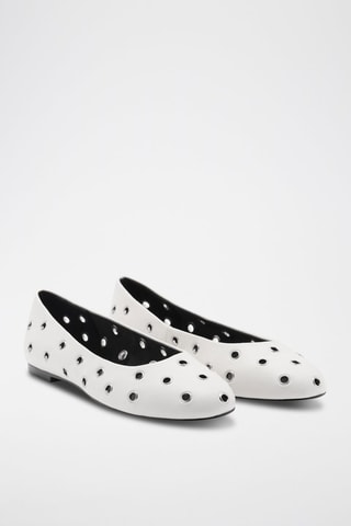 Ballerines perforées - Blanc