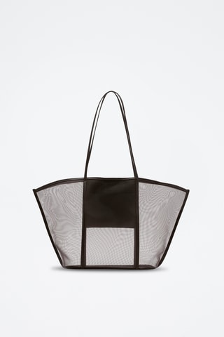 Sac cabas semi-transparent - Marron
