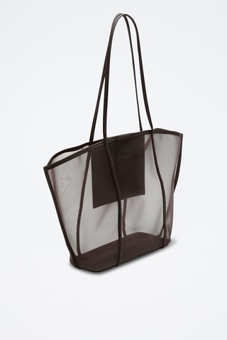Sac cabas semi-transparent - Marron