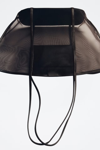 Sac cabas semi-transparent - Marron