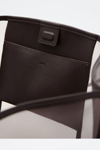Sac cabas semi-transparent - Marron