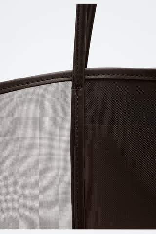 Sac cabas semi-transparent - Marron
