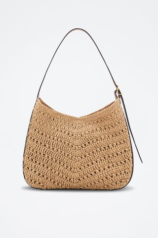 Sac porté épaule fibre naturelle - Marron