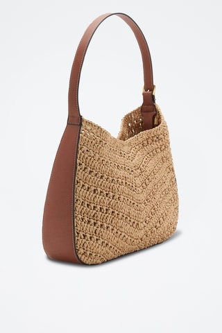 Sac porté épaule fibre naturelle - Marron