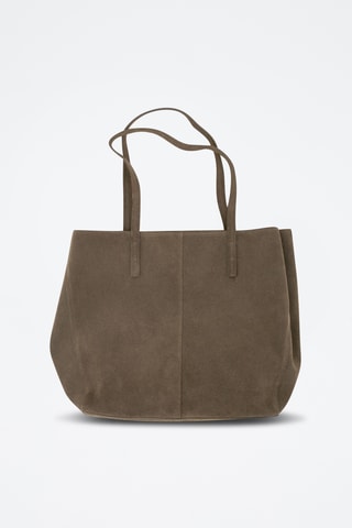 Sac fourre-tout suède - Kaki