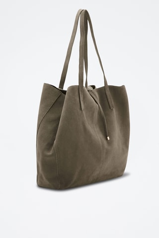 Sac fourre-tout suède - Kaki