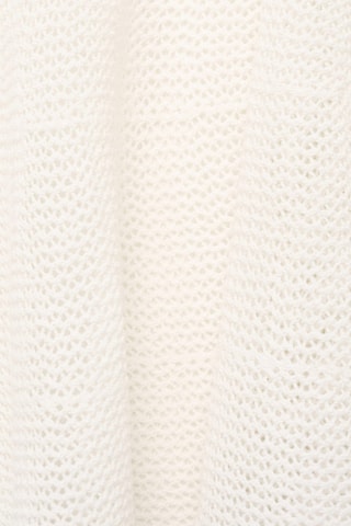Top maille à volants - Blanc