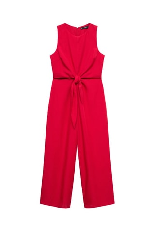 Mono lyocell découpé nœud - Rouge