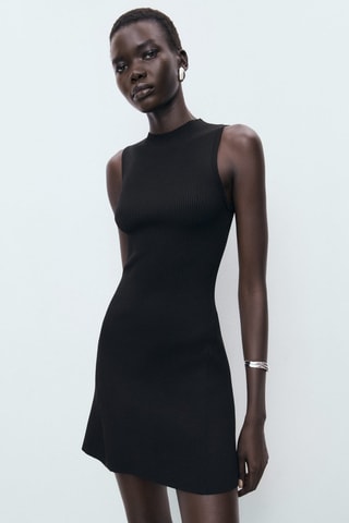 Robe cintrée maille - Noir