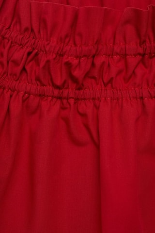 Top bustier à volants - Rouge