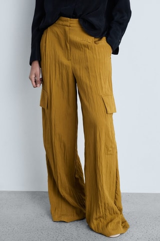 Pantalon cargo texturé - Vert