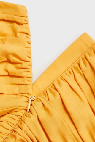 Top bustier froncé - Jaune
