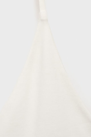 Top en coton dos nu - Blanc