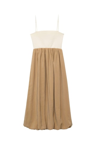Robe combinée ballon - Marron