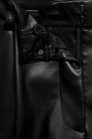 Short pinces similicuir - Noir