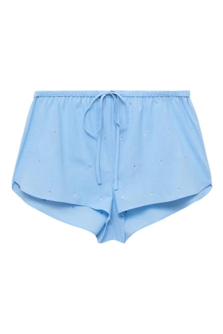 Short Strass - Bleu
