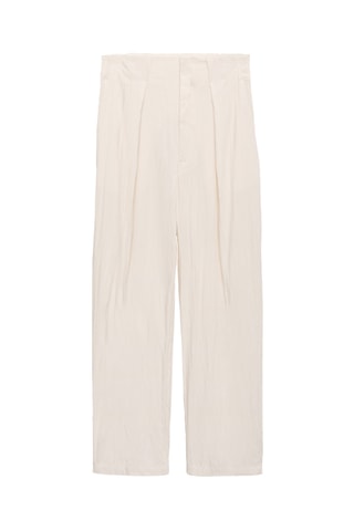 Pantalon 7/8 texture - Beige