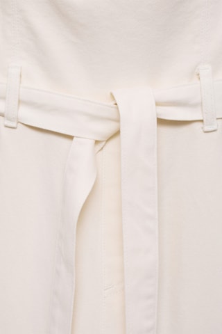 Combinaison jean ceinture - Blanc