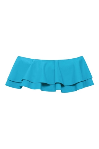 Top bustier coton - Bleu