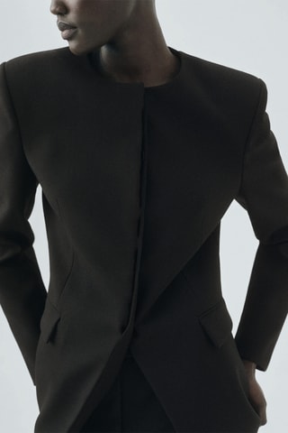 Veste de costume ajustée - Noir
