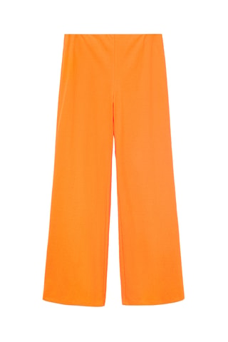 Pantalon droit fluide - Orange