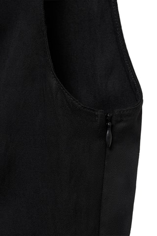 Top péplum lyocell - Noir