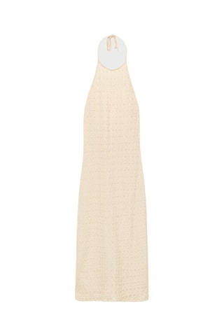 Robe crêpe emmanchures américaines - Blanc