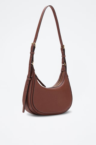 Sac bandoulière ovale - Marron