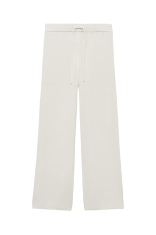 Pantalon maille ajourée - Blanc