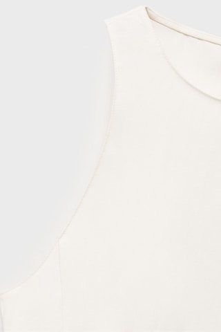Blouse emmanchures américaines ajustée - Blanc