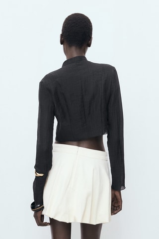 Blouse Lyocell brandebourgs - Noir